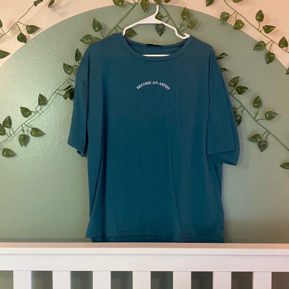Become an artist oversized tee